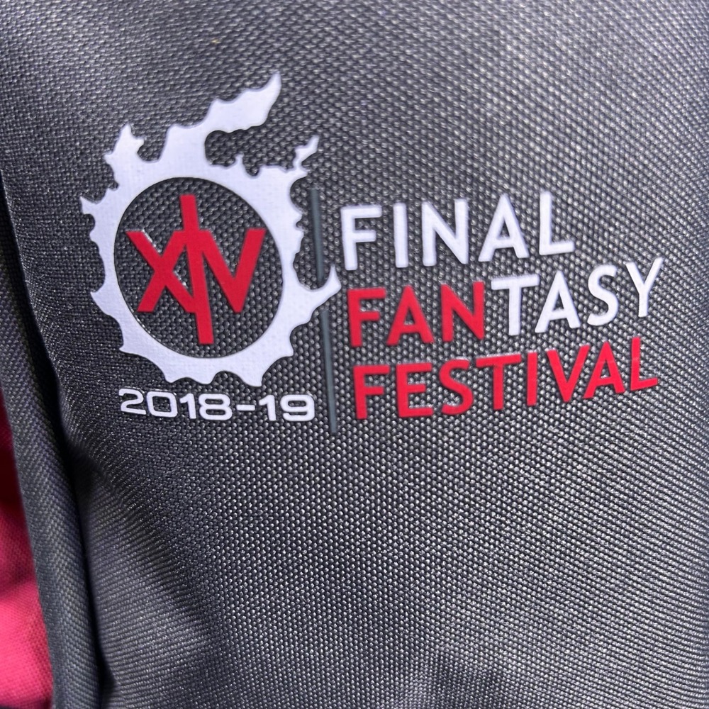 BAG ONLY Final Fantasy XIV Fan Fest 2018-2019 Backpack Gray Red Square Enix FF14